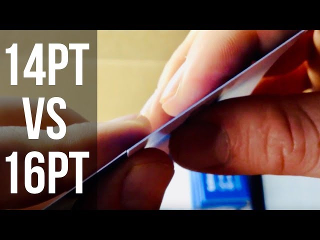 16pt vs 14pt vs 100lb Cover: The Complete Business Card Paper Stock Guide