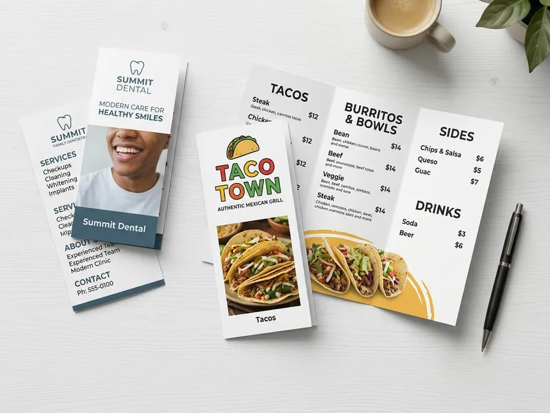 Brochures & Menus