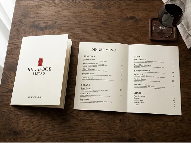 Brochures / Menus 11″ × 17″