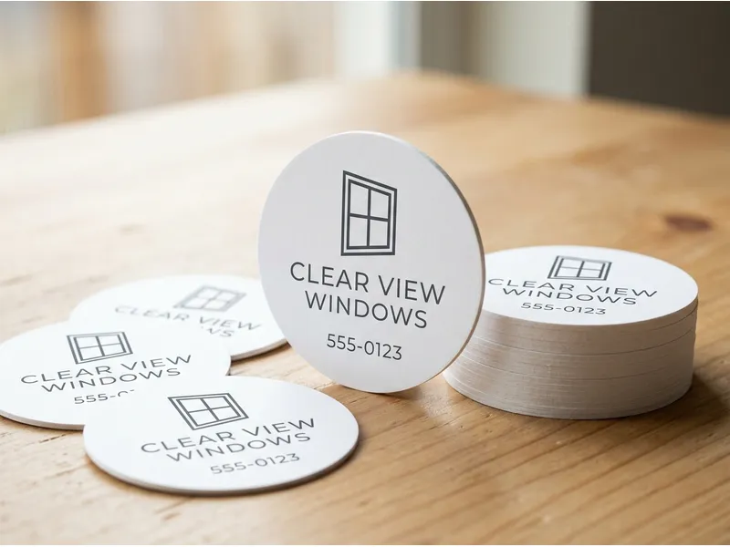 Business Cards 2″ Diameter Circle