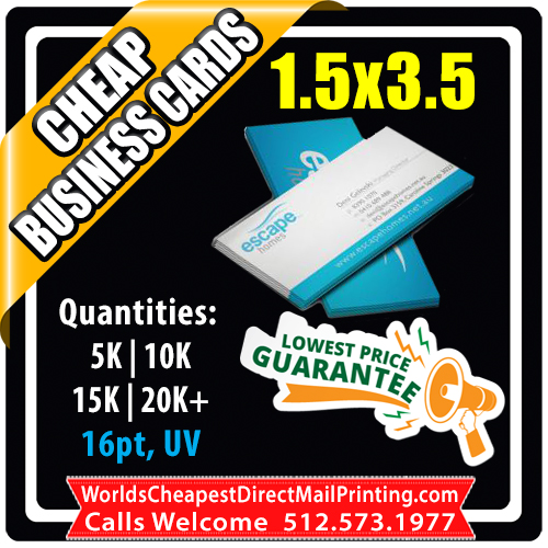 1.5 x 3.5 Business Cards