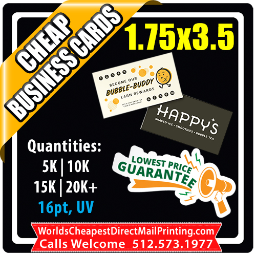 1.75x3.5 Business Cards