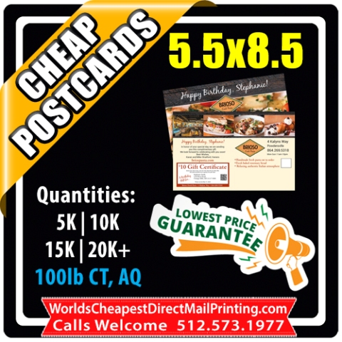 5.5x8.5 Postcards & Rackcards